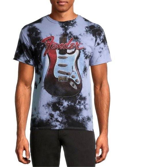 Fender Guitar Tie Dye rock Official T-Shirt 3XL NWT - Picture 1 of 5